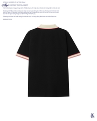 ATYS® CONTRAST TRIM POLO SHIRT (Đen)