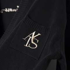 ATYS® TRICOLOR CARDIGAN (Đen)