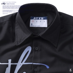 ATYS® OMBRÉ-EFFECT SHIRT (Đen)