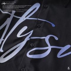 ATYS® OMBRÉ-EFFECT SHIRT (Đen)