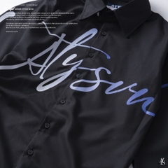 ATYS® OMBRÉ-EFFECT SHIRT (Đen)