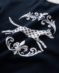 ATYS® SHADOW BACK KNIT HAFT-ZIP POLO