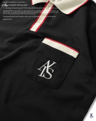 ATYS® CONTRAST TRIM POLO SHIRT (Đen)