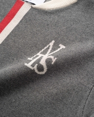 ATYS® SHADOW BACK KNIT HAFT-ZIP POLO