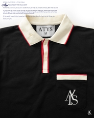 ATYS® CONTRAST TRIM POLO SHIRT (Đen)