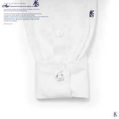 ATYS® MONOGRAM EMBROIDERED SIGNATURE SHIRT (Trắng)