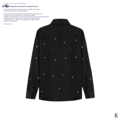 ATYS® MONOGRAM EMBROIDERED SIGNATURE SHIRT (Đen)