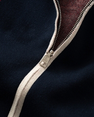 ATYS® GENTLE LEAGUE KNIT ZIP JACKET (Navy)