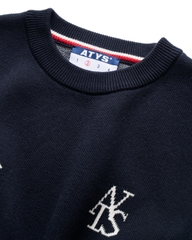 ATYS® NOBLE TRICOLOR KNIT COTTON TEE