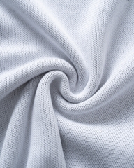 ATYS® MINIMAL CREST KNIT COTTON T-SHIRT (Trắng)