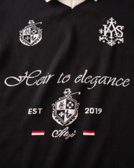 ATYS® AETHER TRICOLOR V-NECK COLLARED T-SHIRT