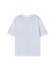 ATYS® MINIMAL CREST KNIT COTTON T-SHIRT (Trắng)