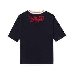 𝐀𝐓𝐘𝐒® 𝐕-𝐍𝐄𝐂𝐊 𝐊𝐍𝐈𝐓 𝐂𝐎𝐓𝐓𝐎𝐍 𝐓-𝐒𝐇𝐈𝐑𝐓 (Navy)