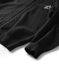 ATYS® TRICOLOR CABLE KNIT ZIP HOODIE