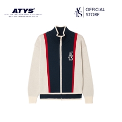 ATYS® GENTLE LEAGUE KNIT ZIP JACKET (Navy)