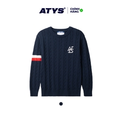 ATYS® TRICOLOR TWIST KNIT SWEATER