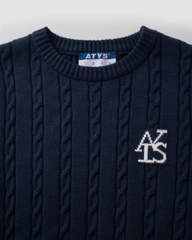 ATYS® TRICOLOR TWIST KNIT SWEATER