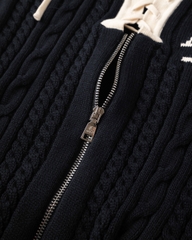 ATYS® AETHER LACE-UP COLLAR PULLOVER