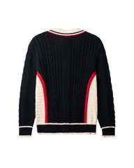 ATYS® AETHER LACE-UP COLLAR PULLOVER