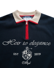 ATYS® TRICOLOR LEGACY POLO KNIT SWEATER