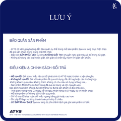 ATYS® MUSTANG KNIT COTTON T-SHIRT (Navy)