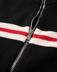 ATYS® WAFFLE KNIT MOCK NECK JACKET
