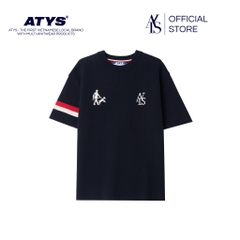 ATYS® NOBLE TRICOLOR KNIT COTTON TEE
