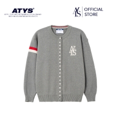 ATYS® TRICOLOR SNAP BUTTON CARDIGAN