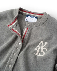 ATYS® TRICOLOR SNAP BUTTON CARDIGAN