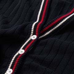 𝐀𝐓𝐘𝐒 𝟐-𝐋𝐈𝐍𝐄 𝐊𝐍𝐈𝐓 𝐂𝐎𝐓𝐓𝐎𝐍 𝐂𝐀𝐑𝐃𝐈𝐆𝐀𝐍 (Navy)