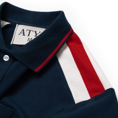 𝐀𝐓𝐘𝐒® 𝐒𝐇𝐎𝐔𝐋𝐃𝐄𝐑 𝐏𝐀𝐓𝐂𝐇 𝐏𝐎𝐋𝐎 𝐒𝐇𝐈𝐑𝐓 (Navy)