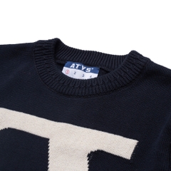 𝐀𝐓𝐘𝐒® 𝐄𝐀𝐑𝐋𝐘 𝐋𝐎𝐆𝐎𝐒 𝐊𝐍𝐈𝐓 𝐂𝐎𝐓𝐓𝐎𝐍 𝐓 - 𝐒𝐇𝐈𝐑𝐓 (Navy)