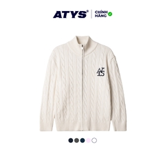 ATYS® HIGH-NECK CABLE ZIP JACKET
