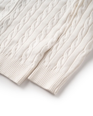 ATYS® HIGH-NECK CABLE ZIP JACKET
