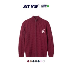 ATYS® HIGH-NECK CABLE ZIP JACKET