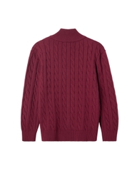 ATYS® HIGH-NECK CABLE ZIP JACKET