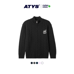 ATYS® HIGH-NECK CABLE ZIP JACKET