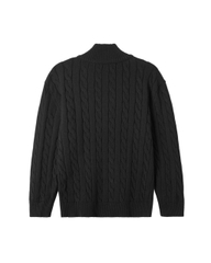 ATYS® HIGH-NECK CABLE ZIP JACKET
