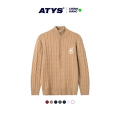 ATYS® HIGH-NECK CABLE ZIP JACKET