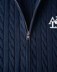 ATYS® HIGH-NECK CABLE ZIP JACKET