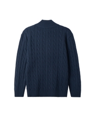ATYS® HIGH-NECK CABLE ZIP JACKET