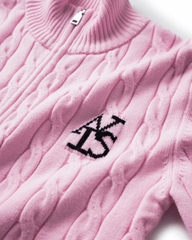 ATYS® HIGH-NECK CABLE ZIP JACKET