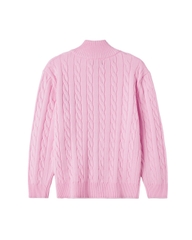 ATYS® HIGH-NECK CABLE ZIP JACKET