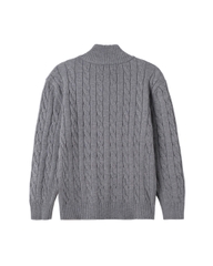ATYS® HIGH-NECK CABLE ZIP JACKET