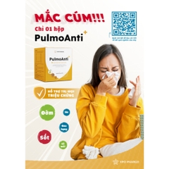 SIRO PULMOANTI+ Hỗ trợ điều trị và giảm Ho/Sốt/Viêm họng/Sốt siêu vi