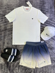 Bộ Wilson - Áo trắng quần loang xanh trắng