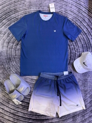 Bộ Wilson - Áo xanh quần loang xanh trắng