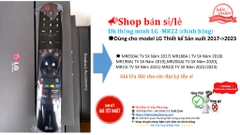 Điều khiển Thông Minh giọng nói chuột bay LG Original Magic Voice 𝐑𝐞𝐦𝐨𝐭𝐞  Control 𝐋𝐆/ 𝐌𝐑𝟐2𝐆𝐀 - Black  cho các (Model TV 2022)𝐒ả𝐧 𝐩𝐡ẩ𝐦 𝐜𝐡í𝐧𝐡 𝐡ã𝐧𝐠 ) mới tinh nguyên hộp sản xuất Indonesia hộp Đen loại không có Pin Đi kèm