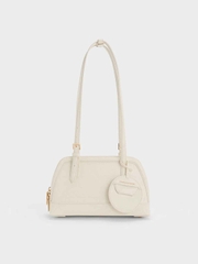 Enola Canvas Two-Tone Elongated-Handle Bag