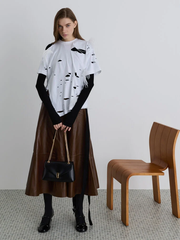 Lilibet Recycled Suede Chain-Strap Bag